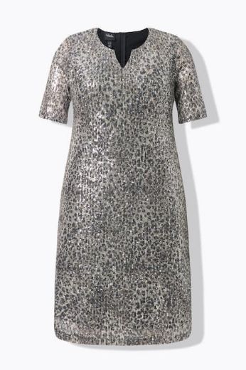 Moda za polnejše Haljina svečana kratkih rukava s šljokicama plus velikost, xxl, Ulla Popken in Johann Popken (JP1880)