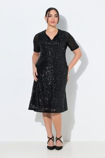 Moda za polnejše Haljina svečana kratkih rukava A kroja plus velikost, xxl, Ulla Popken in Johann Popken (JP1880)