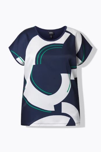 Moda za polnejše Majica kratkih rukava šireg kroja plus velikost, xxl, Ulla Popken in Johann Popken (JP1880)