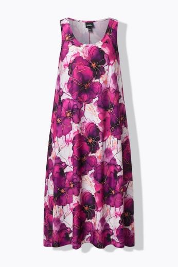 Moda za polnejše Haljina elegantna bez rukava cvjetnog uzorka plus velikost, xxl, Ulla Popken in Johann Popken (JP1880)