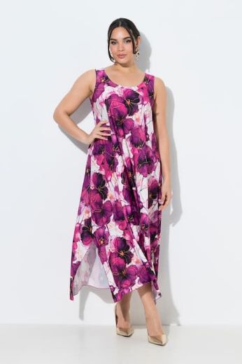 Moda za polnejše Haljina elegantna bez rukava cvjetnog uzorka plus velikost, xxl, Ulla Popken in Johann Popken (JP1880)