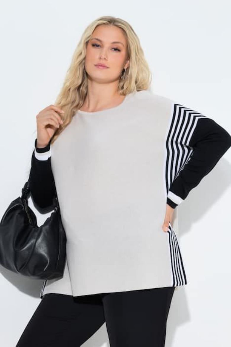 Moda za polnejše Pulover dugih rukava plus velikost, xxl, Ulla Popken in Johann Popken (JP1880)