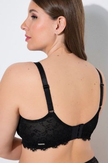 Moda za polnejše Grudnjak bez žice s dodatkom čipke plus velikost, xxl, Ulla Popken in Johann Popken (JP1880)