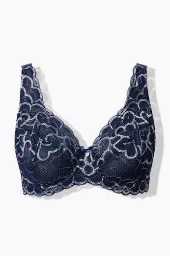 Moda za polnejše Grudnjak sa žicom s dodatkom ukrasne čipke plus velikost, xxl, Ulla Popken in Johann Popken (JP1880)