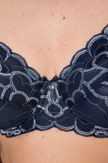 Moda za polnejše Grudnjak sa žicom s dodatkom ukrasne čipke plus velikost, xxl, Ulla Popken in Johann Popken (JP1880)