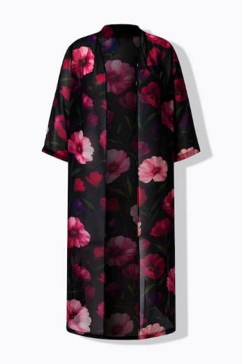 Moda za polnejše Haljina elegantna šifona 3/4 rukava plus velikost, xxl, Ulla Popken in Johann Popken (JP1880)