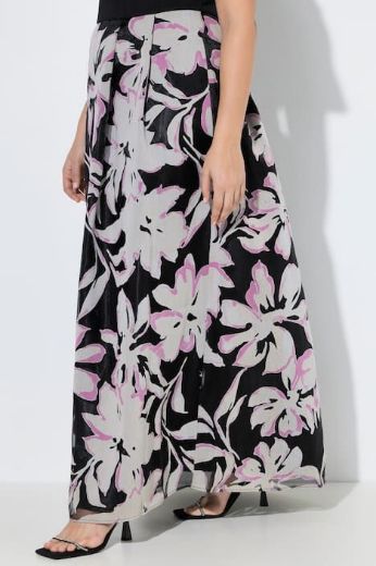 Moda za polnejše Haljina elegantna maxi kratkih rukava plus velikost, xxl, Ulla Popken in Johann Popken (JP1880)