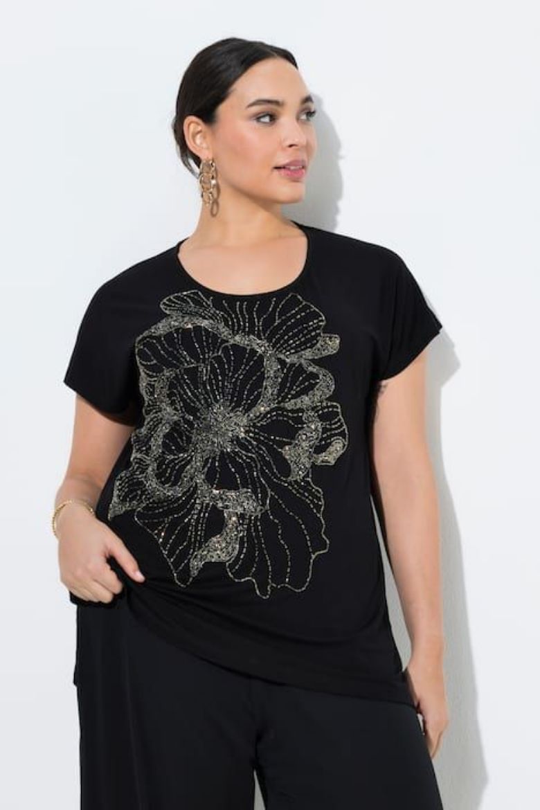 Moda za polnejše Majica kratkih rukava plus velikost, xxl, Ulla Popken in Johann Popken (JP1880)