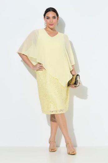 Moda za polnejše Haljina elegantna 3/4 rukava A kroja plus velikost, xxl, Ulla Popken in Johann Popken (JP1880)