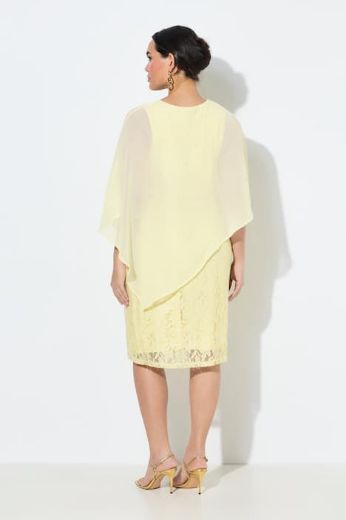 Moda za polnejše Haljina elegantna 3/4 rukava A kroja plus velikost, xxl, Ulla Popken in Johann Popken (JP1880)