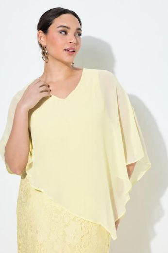 Moda za polnejše Haljina elegantna 3/4 rukava A kroja plus velikost, xxl, Ulla Popken in Johann Popken (JP1880)