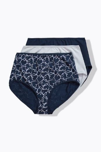 Moda za polnejše Gaćice Maxi 3 komada plus velikost, xxl, Ulla Popken in Johann Popken (JP1880)