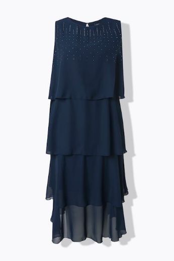 Moda za polnejše Haljina elegantna maxi bez rukava plus velikost, xxl, Ulla Popken in Johann Popken (JP1880)