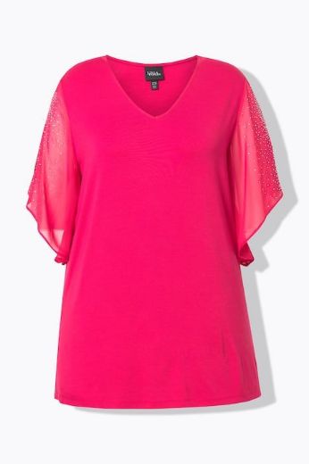 Moda za polnejše Bluza elegantna s ukrasnim dodacima plus velikost, xxl, Ulla Popken in Johann Popken (JP1880)