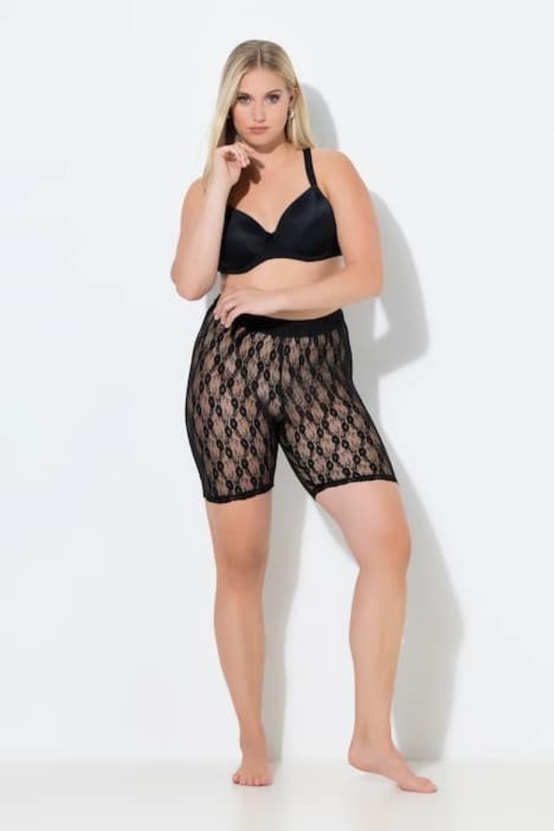 Moda za polnejše Hlače biciklističke kratkih nogavica  čipkaste plus velikost, xxl, Ulla Popken in Johann Popken (JP1880)