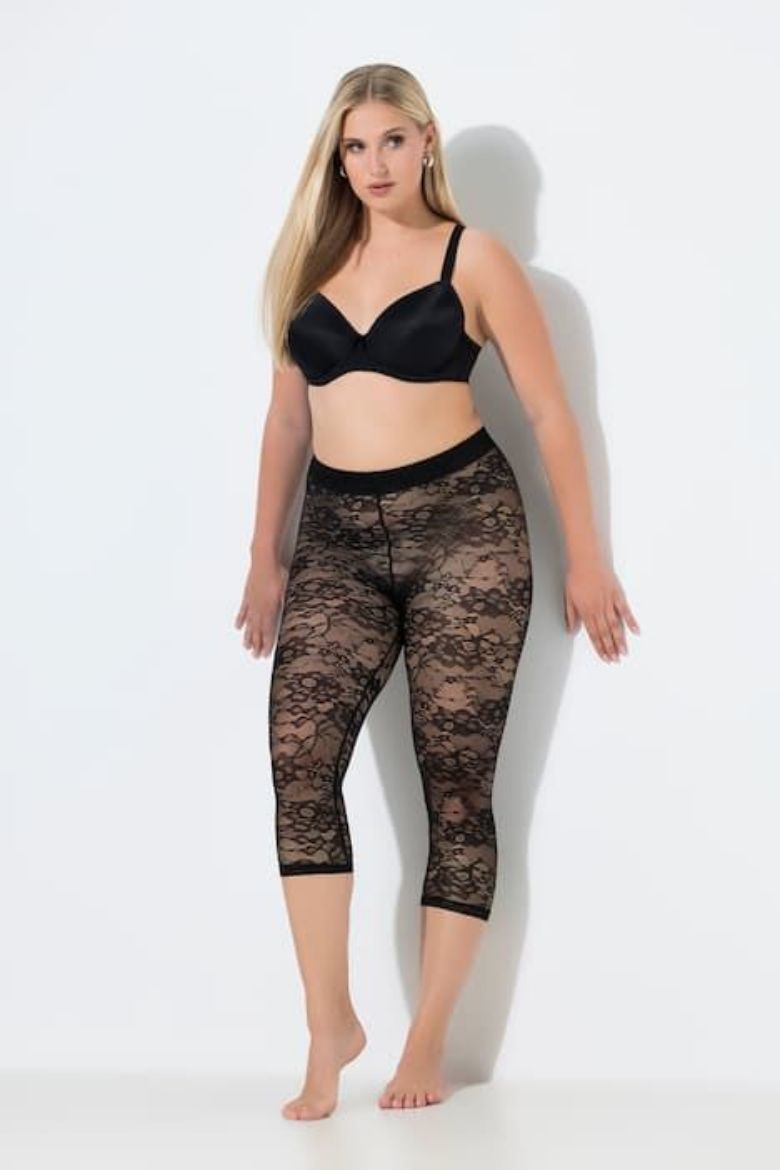 Moda za polnejše Čarape capri  kraćih nogavica mrežaste plus velikost, xxl, Ulla Popken in Johann Popken (JP1880)