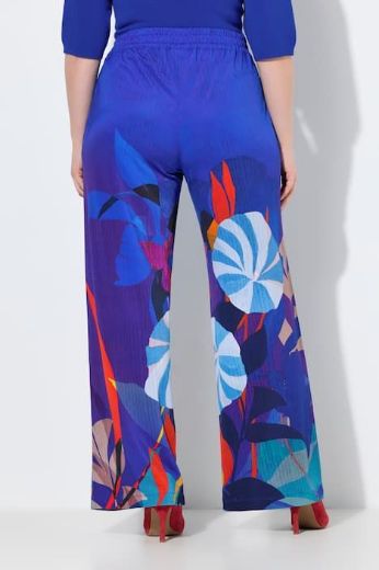 Moda za polnejše Hlače elegantne širokih nogavica cvjetnog uzorka plus velikost, xxl, Ulla Popken in Johann Popken (JP1880)