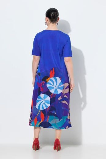 Moda za polnejše Haljina elegantna midi poludugih rukava V izrez plus velikost, xxl, Ulla Popken in Johann Popken (JP1880)