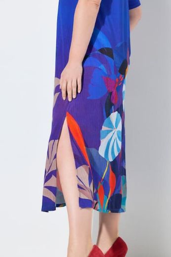 Moda za polnejše Haljina elegantna midi poludugih rukava V izrez plus velikost, xxl, Ulla Popken in Johann Popken (JP1880)