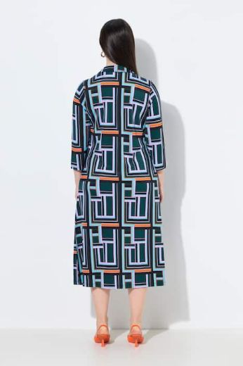 Moda za polnejše Haljina midi 3/4 rukava plus velikost, xxl, Ulla Popken in Johann Popken (JP1880)