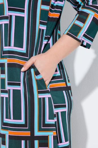 Moda za polnejše Haljina midi 3/4 rukava plus velikost, xxl, Ulla Popken in Johann Popken (JP1880)