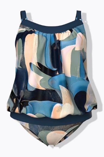 Moda za polnejše Kupaći kostim Tankini mekanih košarica plus velikost, xxl, Ulla Popken in Johann Popken (JP1880)