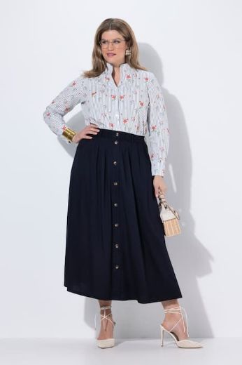 Moda za polnejše Suknja maxi na kopčanje plus velikost, xxl, Ulla Popken in Johann Popken (JP1880)