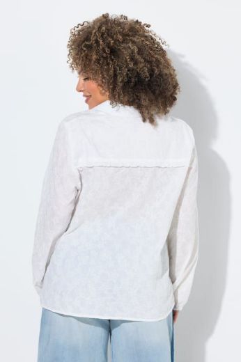 Moda za polnejše Bluza 3/4 rukava s kragnom plus velikost, xxl, Ulla Popken in Johann Popken (JP1880)