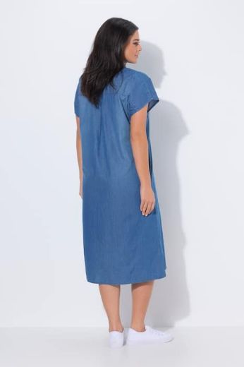 Moda za polnejše Haljina midi sa patentom traper izgled plus velikost, xxl, Ulla Popken in Johann Popken (JP1880)