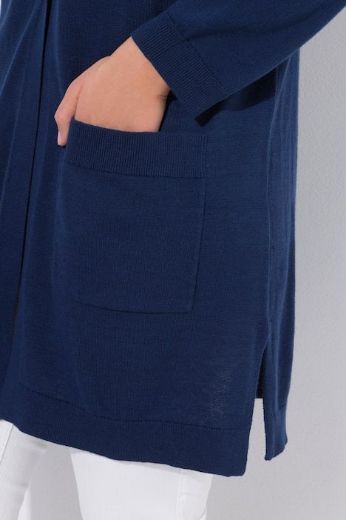 Moda za polnejše Majica s patentom dugih rukava V izreza plus velikost, xxl, Ulla Popken in Johann Popken (JP1880)