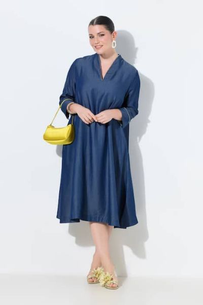 Slika Haljina 3/4 rukavi traper izgled