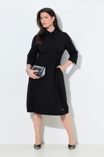 Moda za polnejše Haljina elegantna 3/4 rukavi plus velikost, xxl, Ulla Popken in Johann Popken (JP1880)