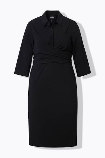 Moda za polnejše Haljina elegantna 3/4 rukavi plus velikost, xxl, Ulla Popken in Johann Popken (JP1880)