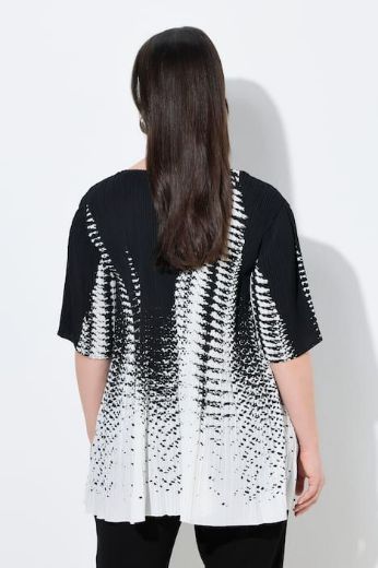 Moda za polnejše Bluza kratkih rukava A linija plus velikost, xxl, Ulla Popken in Johann Popken (JP1880)