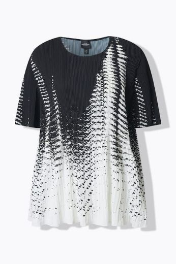 Moda za polnejše Bluza kratkih rukava A linija plus velikost, xxl, Ulla Popken in Johann Popken (JP1880)