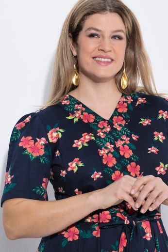 Moda za polnejše Haljina maxi kratkih rukava plus velikost, xxl, Ulla Popken in Johann Popken (JP1880)