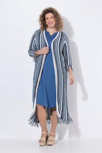 Moda za polnejše Kardigan 3/4 rukava dužeg kroja plus velikost, xxl, Ulla Popken in Johann Popken (JP1880)