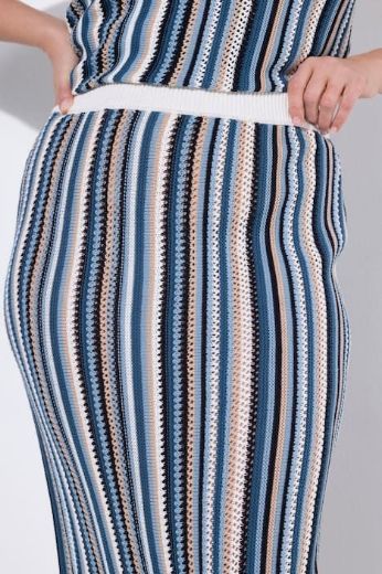 Moda za polnejše Suknja pletena s resicama elastičnog struka plus velikost, xxl, Ulla Popken in Johann Popken (JP1880)