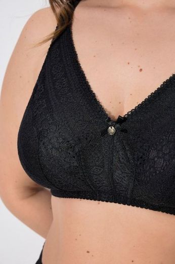 Moda za polnejše Grudnjak bez žice s dodatkom čipke plus velikost, xxl, Ulla Popken in Johann Popken (JP1880)