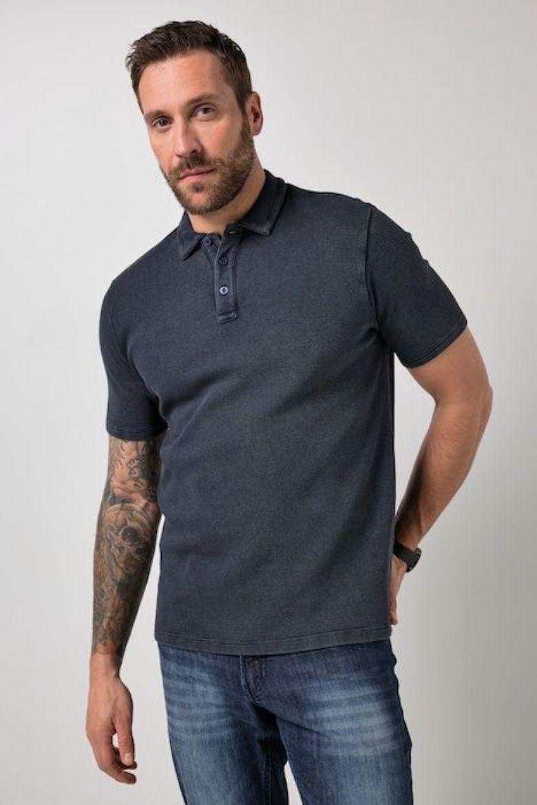 Moda za polnejše Majica polo kratkih rukava plus velikost, xxl, Ulla Popken in Johann Popken (JP1880)