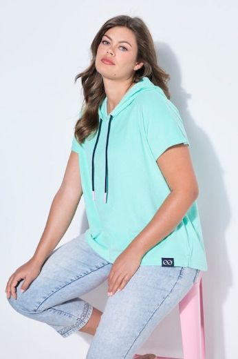 Moda za polnejše Majica kratkih rukava s kapuljačom plus velikost, xxl, Ulla Popken in Johann Popken (JP1880)