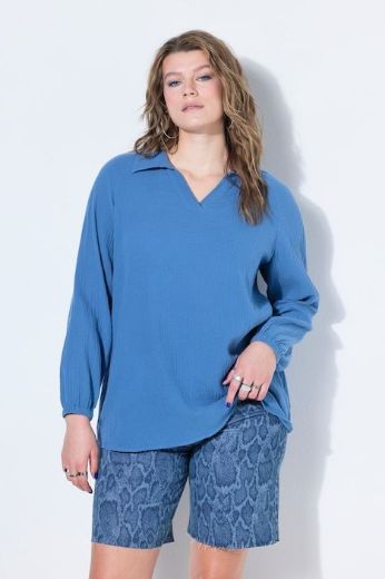 Moda za polnejše Majica dugih rukava od muslina plus velikost, xxl, Ulla Popken in Johann Popken (JP1880)