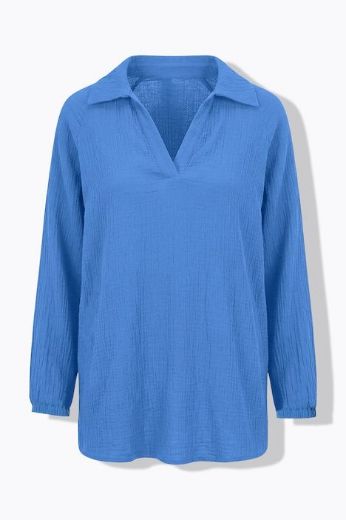 Moda za polnejše Majica dugih rukava od muslina plus velikost, xxl, Ulla Popken in Johann Popken (JP1880)