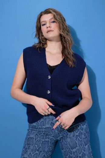 Moda za polnejše Prsluk šireg kroja plus velikost, xxl, Ulla Popken in Johann Popken (JP1880)