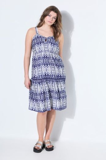 Moda za polnejše Haljina midi bez rukava A kroja plus velikost, xxl, Ulla Popken in Johann Popken (JP1880)