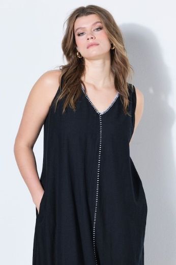 Moda za polnejše Haljina maxi bez rukava A kroja plus velikost, xxl, Ulla Popken in Johann Popken (JP1880)