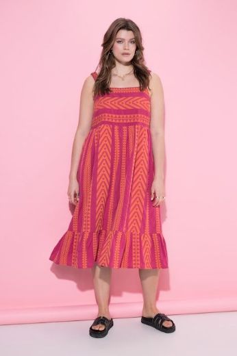 Moda za polnejše Haljina midi bez rukava A kroja plus velikost, xxl, Ulla Popken in Johann Popken (JP1880)