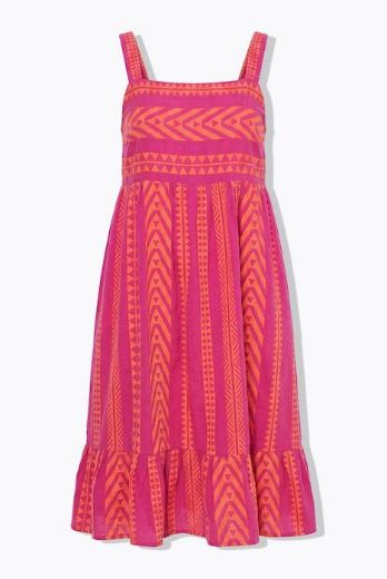 Moda za polnejše Haljina midi bez rukava A kroja plus velikost, xxl, Ulla Popken in Johann Popken (JP1880)