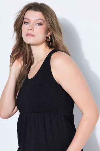 Moda za polnejše Haljina midi bez rukava A kroja plus velikost, xxl, Ulla Popken in Johann Popken (JP1880)