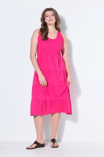 Moda za polnejše Haljina midi bez rukava A kroja plus velikost, xxl, Ulla Popken in Johann Popken (JP1880)